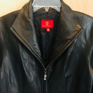 Cole Haan lambskin leather jacket